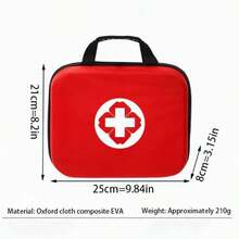 Portable EVA Emergency Bag, Hard Shell Pressure-Resistant Empty Storage Bag For Home First Aid, Outdoor, Travel, Car & Pet Emergency Use - Multicolor - View 3