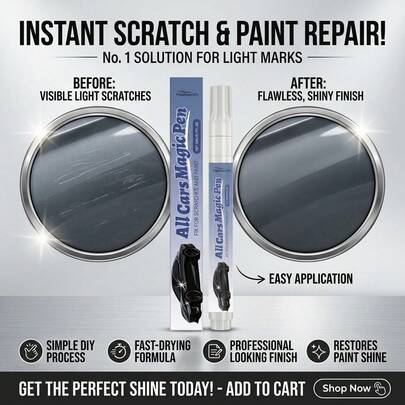 5ml Car Scratch Repair Pen, Universal Clear Coat Touch-Up Applicator For Minor Scratches, Swirls & Scuffs, Colorless Paint Restorer For All Vehicles, Waterproof Weatherproof Protective Sealant, Quick-Drying Easy DIY Automotive Maintenance Filler Pen, Restore Long-Lasting Gloss & Shine Polish