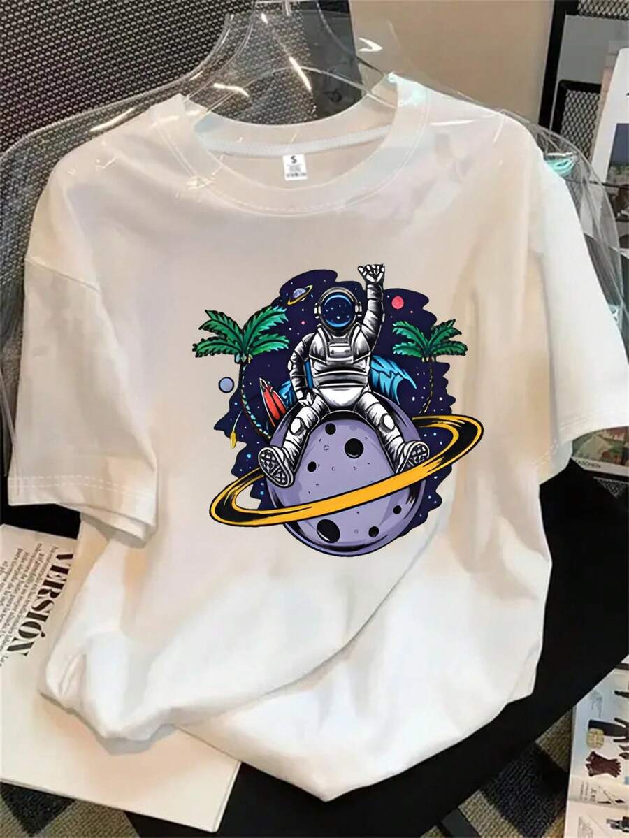 Halloween Graphic T-Shirt - White - View 1