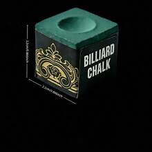 Professional Billiards Table Low-Dust Chalk Reduces Trouble, Suitable For Tournaments And Home Use Billiards Table Accessories (Green/Light Gray Box Of 12 Pieces) - Green - View 2