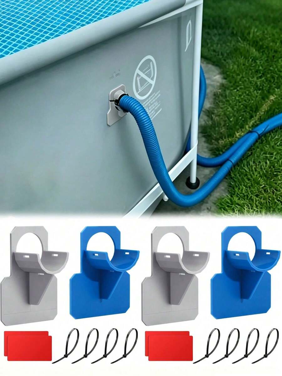 1 pieza Soporte para manguera de piscina, adecuado para manguera de piscina enterrada, evita que la manguera se doble y se cuelgue, accesorio universal para piscina, garantiza la estabilidad de la manguera.