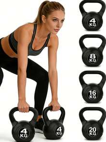 8KG PVC Coated Kettlebell For Full-Body Strength Training, Ideal For Home Gym, CrossFit And HIIT Workout, Fitness Weight For Beginners & Intermediate Athletes - Multicolor - View 1