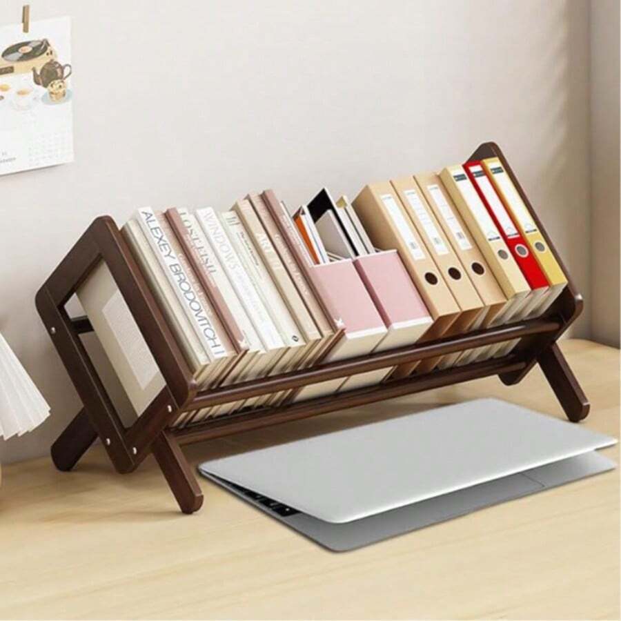 1 Kệ sách để bàn tối giản sáng tạo cho học sinh và văn phòng, giá lưu trữ sách để bàn làm việc, kệ trưng bày sách thiết kế đơn giản, khung nhẹ đa năng sắp xếp không gian làm việc tại nhà, kệ sách gỗ nghiêng cho phòng khách, nhà và văn phòng; kệ sách và giá lưu trữ để bàn phù hợp để đựng CD, tạp chí và sách. - Nhiều màu - Xem 1