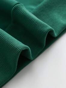 Sweatshirt Motif Kura-kura, Sweatshirt Wanita Ukuran Besar untuk Musim Gugur/Dingin. Kasual - Dark Green - View 6