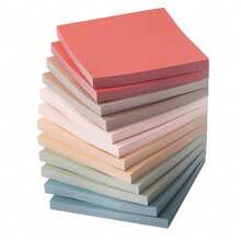 600pcs 3"X3" Vintage Color Self-Adhesive Sticky Notes, Suitable For Office, Home, Study And Daily Life, High Quality Adhesive Design, Firm And Non-Detachable - 3*3in Retro-colored Square Sticky Notes - View 9