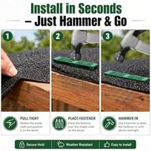 MorningRo Pcs Galvanized Shade Cloth Clips Sun Shade Fabric Timber Fasteners Strong Screen Cloth Mending Plates For Wood Net Fabric Accessories For Outdoor Patios Pergolas - Green - View 5