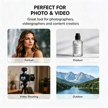 12x12 Inch(30*30cm) 2 In 1 Double‑Sided 18% Gray White Balance Card Foldable Photography Reference Reflector With Carry Bag For DSLR Camera Calibration - View 9