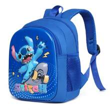Lilo & Stitch 3D 立體雕刻耐壓毛絨大容量後背包/單肩包，配有可調節肩帶，適合兒童及男女童，適用於上學、工作與旅行，是絕佳禮物或配件 - A - 查看 7