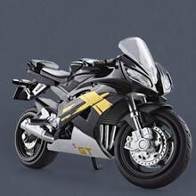 Model Sepeda Motor Kawasaki H2R Alloy Skala 1:18 - Model Balap Detail dengan Stand Pajangan, Cocok untuk Koleksi dan Permainan Remaja - 14 Buah Mainan - MultiWarna - View 14