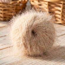 2 Packs Long Hair Mohair Chunky Yarn Balls - Soft Skin-Friendly Faux Fur Thread, Handmade DIY Wool Yarn, Sweater Crochet & Knitting - Ball Of Yarn - View 10
