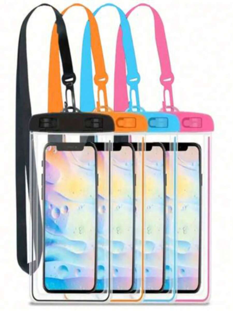 1 buah Kantong Ponsel Tahan Air Universal dengan Layar Sentuh, Tas Kering Tahan Air IPX8 untuk iPhone 15/14/13 Pro Max Plus & Sebagian Besar Smartphone, Casing Pelindung Mengapung untuk Berenang, Menyelam, Pantai, Kayak, Arung Jeram, Perjalanan & Olahraga Luar Ruangan