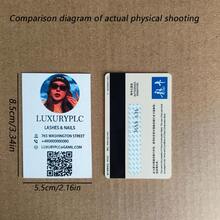 Tarjetas de felicitación personalizadas, tarjetas de visita con código QR, tarjetas personalizadas para eventos y mostradores, suministros de oficina y escuela, regalo personalizado DIY para empleados, estudiantes y clientes, tarjetas de graduación y de trabajo empresarial - Tarjetas de visita personalizadas - Ver 10
