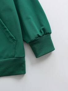 Sweatshirt Motif Kura-kura, Sweatshirt Wanita Ukuran Besar untuk Musim Gugur/Dingin. Kasual - Dark Green - View 4