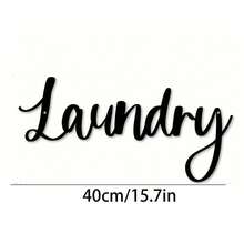1pc Black Metal Laundry Room Wall Art, Laundry Decor Sign, Modern Laundry Room Sign Decor, Room Decor, Beautiful Room Decor, Bedroom Decor, Home Decor, House Decor, Various Holidays - One Size Fits All - View 14