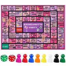 Adult Bachelorette Party Drinking Game, Rubber Mat Drinking Board Game, Fun Party Interactive Drinking Game, Suitable For Girls Night, Bachelorette Party, 21+ Years Old, 2-8 Players - Multicolor - View 2