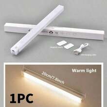 1/6 cái dải đèn LED cảm biến chuyển động 20cm/30cm/50cm cho tủ, thay đổi 3 màu, phù hợp cho tủ, kệ giày, đèn trang trí lối vào, sử dụng trong nhà/ngoài trời, trang trí nhà, bếp, phòng ngủ, tủ quần áo, phụ kiện gia đình thiết yếu - Đèn tủ - Xem 13