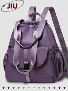 Sac à dos décontracté en nylon anti-vol pour femmes; Sac de navette multifonctionnel quotidien; Sac de voyage léger à poches multiples; Sac d'école minimaliste grande capacité; Sac à dos pratique, convient aux étudiants, infirmières, enseignants, professionnels des affaires, voyages, vacances, déplacements professionnels, trajets quotidiens, shopping, bureau, rendez-vous, randonnée, entraînement, travail, cadeaux d'anniversaire, cadeaux de fête, - Multicolore - Voir 14