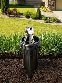 1pc Realistic Sprinkler Head Outdoor Waterproof Hidden Key Storage Box, Suitable For Garden, Lawn And Yard, Waterproof, Anti-Corrosion, Anti-Rust, Suitable For Outdoor Use, Home, Gardening Decoration, Flower Pot And More - One - View 7