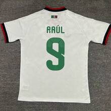 [48-Hour Shipping] Mexico National Team Away Jersey, Raúl No.9, White Short-Sleeved Football Shirt - 預設 - 查看 1