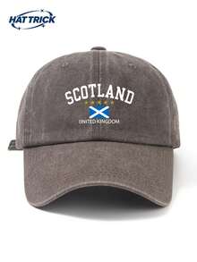 1pc Unisex SCOTLAND Print Soft Top Baseball Cap, Vintage Washed Breathable Sun Hat, Suitable For Outdoor Sports, Hiking, Camping, Daily Wear, Hip Hop Hat, Trucker Hat, Adjustable Brim, Gift, Holiday Gift - C - View 17