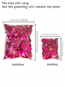 12/38/68/108g Artificial Rose Petals, Simulated Red Rose Petals For Foot Bath, Body Bath, SPA, Wedding Confetti, Home Fragrance, DIY Handmade Decor Accessories - Red Rose Petals - View 6