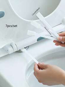 OBOVAY 7pcs/Set Sikat Pembersih Celah, Sikat Celah Mini Plastik Putih, Dekorasi Kamar Mandi Rumah, Dekorasi Musim Gugur, Sikat Keyboard - MultiWarna - View 10