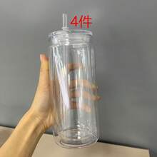 Bình giữ nhiệt hai lớp trong suốt 16oz có nắp và ống hút - Chất liệu nhựa PC, có lỗ khoan sẵn để dễ dàng lắp ống hút, khả năng giữ nhiệt tuyệt vời cho đồ uống nóng và lạnh, thích hợp cho văn phòng, cắm trại, tiệc tùng và cũng có thể dùng làm quà tặng tốt nghiệp hoặc quà tặng Ngày của Cha. - Nhiều màu - Xem 16
