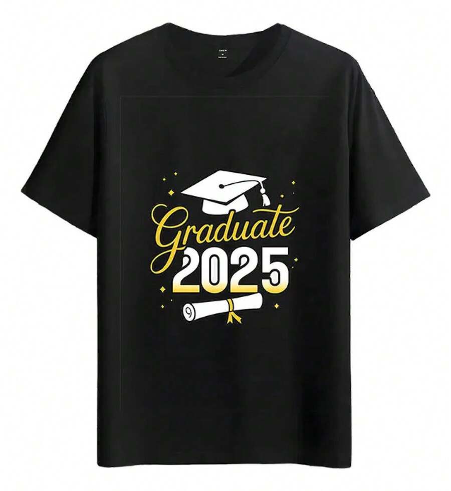 Tshirt Muscle Freaks Graduation 2025 Style T-Shirt - Black - View 1