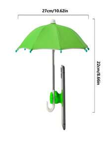 1 pièce Support de téléphone avec parapluie, mini parasol pour téléphone, ventouse style poing réglable, visière anti-éblouissement universelle, convient pour une utilisation en extérieur - A - Voir 2
