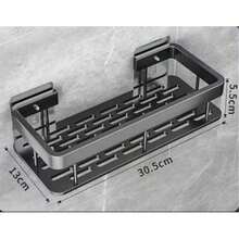 No-Drill Bathroom Shower Caddy, Wall-Mounted Rust-Proof Corner Shower Rack, Large Capacity Luxury Bathroom Kitchen Storage Rack - No-Drill Wall-Mounted Bathroom Storage Rack, Convenient For Access And Organization, Suitable For Kitchen And Home, Store Toiletries, Cosmetics And Miscellaneous Items - Multiple Styles - View 8