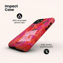 VESPOP Funda de teléfono a contraste de dulce y picante - Funda dura de doble capa a prueba de golpes con diseño brillante y vibrante de color rojo brillante de chile, adecuada para iPhone 17/16/15/14/13 Pro Max, Galaxy S26/S25/S24 Ultra, Pixel 10/9/8 Pro - Color mixto 1 - Ver 5