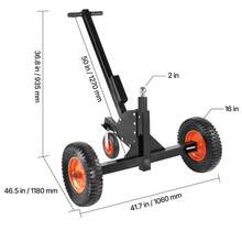 Heavy-Duty Trailer Dolly, 1500lbs Tongue Weight Capacity, 2 In 1 Trailer Mover With 2 In Ball, 16 In Pneumatic Tires And Universal Wheel, Portable Tow Dolly For Moving Car RV Trailer - Default - View 9