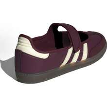 Adidas Originals Samba Jane, Comfortable And Versatile Flat Mary Jane Shoes, Women's, Burgundy. - Burgundy - View 3