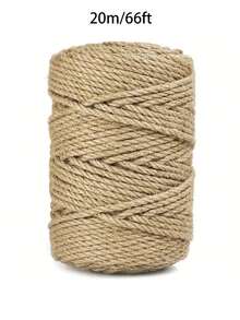 4mm Jute Rope, 164ft Large Roll Natural Jute Rope, Heavy Duty Thickened Hemp Rope, Suitable For DIY Crafts, Gardening Binding, Home Decor, Cat Scratching Post - Upgraded Version - View 9