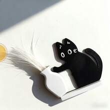 1 Set Cute Cat Fur Collector Magnetic Sticker, Can Be Attached To Refrigerator Or Used Vertically. It Can Collect Cat Hair And Also Be Used For Bouquet Decoration, Adorable Vase Design Refrigerator Magnet, Kitchen Decor Magnet, Cat Lover Gift, Pet Keepsake, Cat Hair Collector Is A Great Gift For Cat Owners - Multicolor - View 8