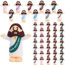 100 PCS Little Jesus Figures, Mini Jesus Figurines In Bulk, Multicolor Tiny Jesus Figures, Christian Gifts,Christmas Gifts,Halloween Gifts,Baptism - 50pcs - View 1