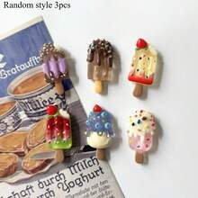 6/12pcs Summer Colorful Ice Cream Magnets, Creative Popsicle Fridge Magnets, Personalized Refrigerator Magnets, Suitable For Decorating Fridge, Whiteboard, Kitchen And Office - Multicolor - View 9