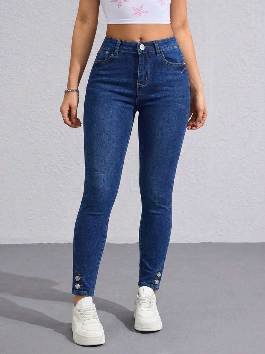 Los Skinny Jeans Perfectos: Cómo Elegir el Ajuste y el Estilo Ideal - Azul H2VA10 - Ver 1