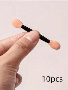 200pcs Disposable Double-Ended Eye Shadow Brushes, Dual-Sided Sponge Eyeliner Brushes, Makeup Brush Tools - Multicolor - View 13