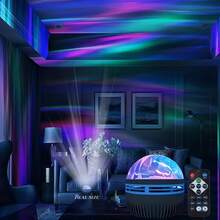 LED Aurora Projector|Atmosphere Projection Table Lamp|RGB Night Light|LED Bedroom Projector Light|Smart Light|Small Table Lamp|Atmosphere Decorative Light|USB Light|USB Plug-In Use|With Multi-Color Remote Control|No Batteries Required|Suitable For Room Decoration And All Occasions|Christmas Gift|Valentine's Day Gift|Wedding Gift|Birthday Gift|Halloween Gift - Remote-controlled Aurora Magic Ball - View 9