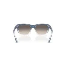 Ray-Ban Gafas de sol cuadradas de 60 mm | Gafas de sol para hombre - Azul transparente - Ver 5