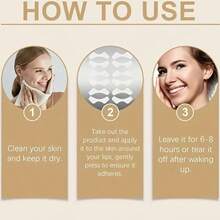 Nighttime Comfortable Lip Patches, Comfortable & Fading Sleep Lines, Waterproof Adhesive Lip Care Patches, Invisible Skin-Friendly Wrinkle-Reducing Patches, Gentle Comfortable, Suitable For All Skin Types - Clear - View 3