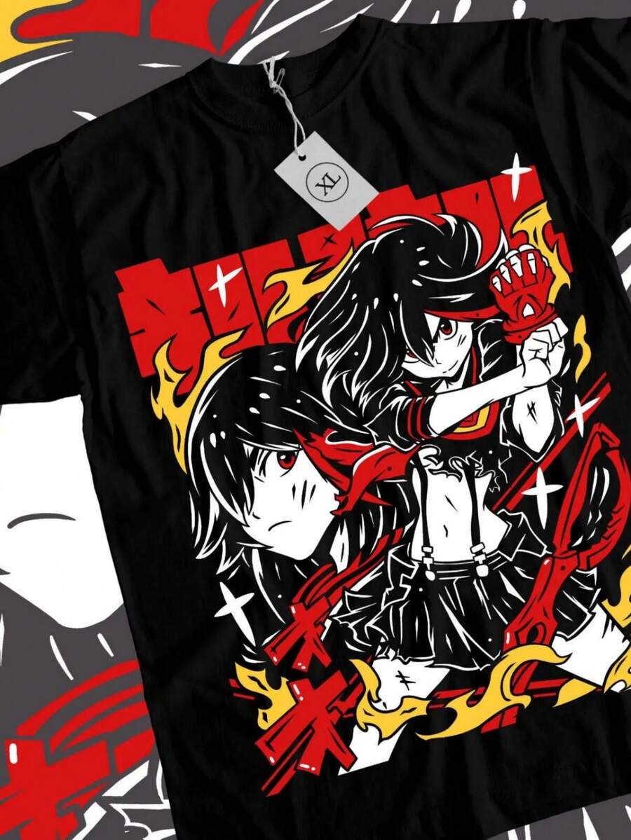 Kill la Kill Ryuko Camiseta Chica anime Ryuko matoi Senkeu Camiseta Waifu All Size. JPG
