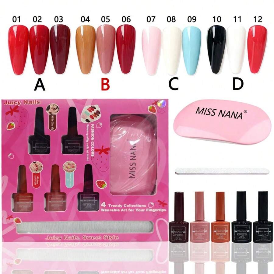 Kit de esmalte en gel PQMY - Marrón Chocolate - Ver 1