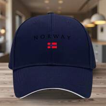 Ships In 24 Hours DE/FR/ES/IT | Norway Flag Cap - National Colors - Lightweight, Adjustable, Unisex, All Seasons | Perfect For Outdoor Travel, Parties, And Sports | Norwegian Pride Gift - A - View 5