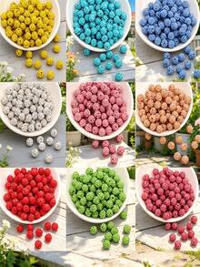 50/100pcs 10mm Shiny Disco Ball Beads - Reflective Multicolor Plastic Beads, Suitable For Jewelry Making, DIY Crafts, Necklace And Earring Accessories, Jewelry Making Beads, Earring Components, Handmade Beads - Multicolor - View 8