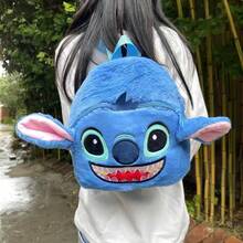 Lilo & Stitch 3D Pressure Resistance Plush Large-Capacity Backpack/Shoulder Bag With Adjustable Shoulder Straps, Suitable For Children And Both Boys And Girls, Perfect For School, Work, And Travel. Makes A Great Gift Or Accessory. - A - View 3