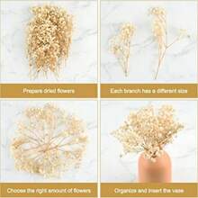 25/50/100/300/Pcs 人造迷你星形亮片 - 用於樹脂模具藝術和手工藝品、髮飾、婚禮花環、桌花、家居裝飾等 - 牛奶白5 - 查看 2