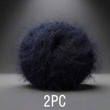 2 Packs Long Hair Mohair Chunky Yarn Balls - Soft Skin-Friendly Faux Fur Thread, Handmade DIY Wool Yarn, Sweater Crochet & Knitting - Ball Of Yarn - View 22