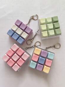 1PC 9-Key Stress Relief Keyboard Pendant, Creative Keyboard Accessory, Decorative Gift, Adult Stress Relief Keyboard Pendant, Best Gift For Friends! 9-Key Stress Relief Buttons Made With Mechanical Technology. Keyboard Stress Relief Tool. Macaron Stress Relief Button Keychain. - A - View 6